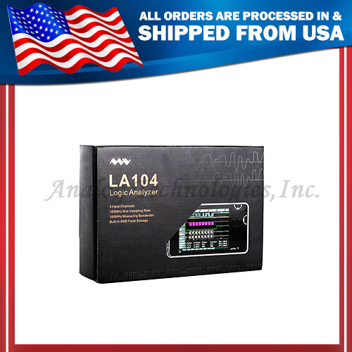 Miniware LA104 Logic Analyzer - 4 Channels, 100MHz, Portable & USB-Powered