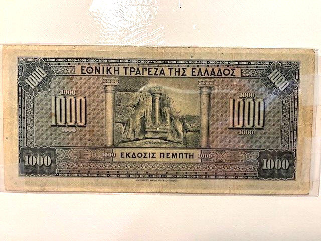 1926 Greece 1000 Drachmai VF #12408