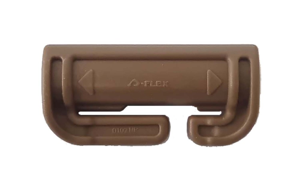 Duraflex Quick Attach Split Bar Quick Release Buckle Tubes - Single Slot Coyote