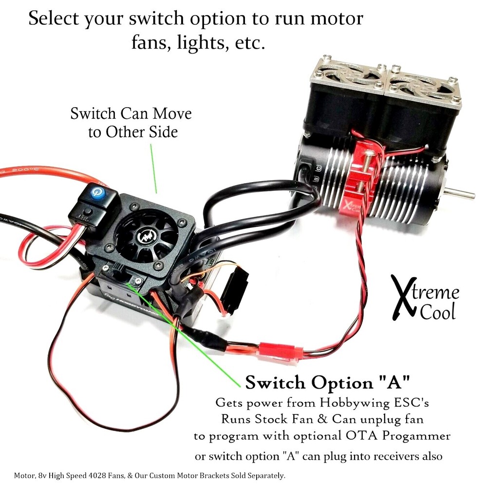 RCP Xtreme Cool Hobbywing Max 8 Ultimate Accessory Switch Plate System