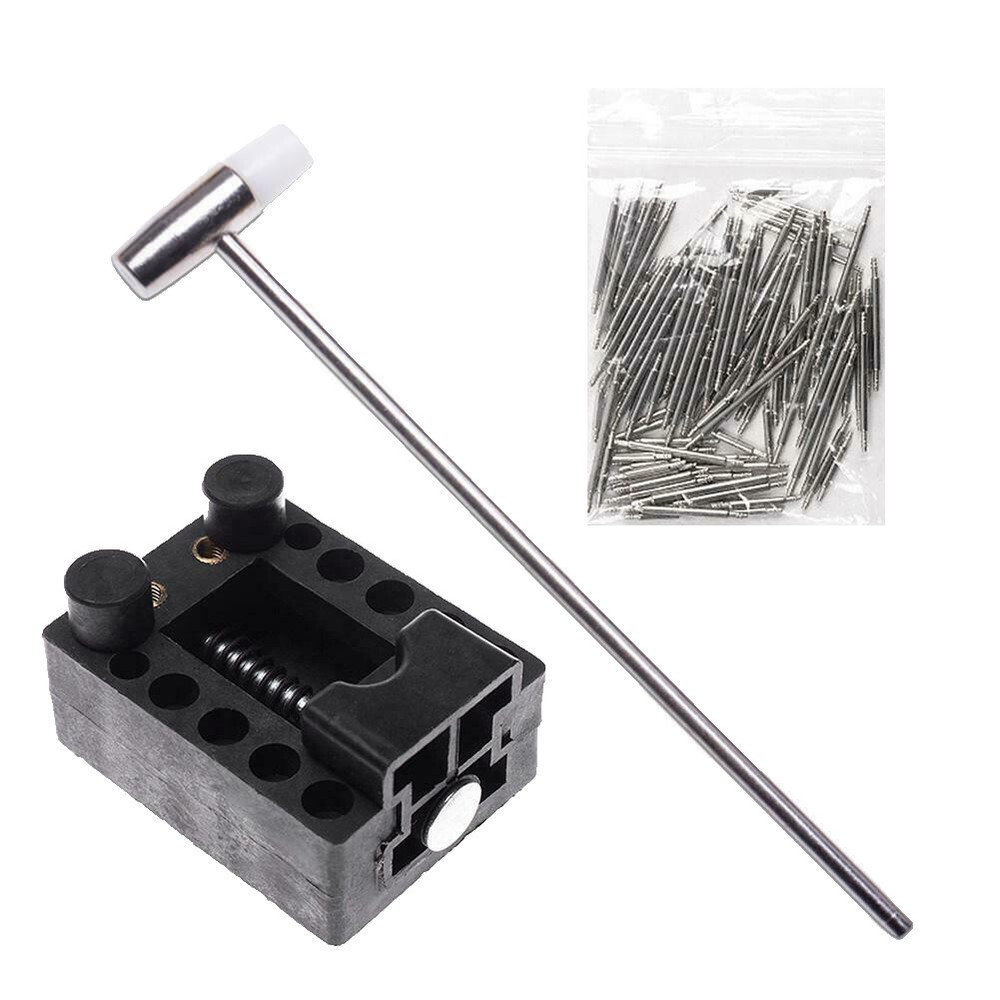 147Pcs Watch Repair Back Case Pin Link Spring Strap Remover Opener Tool Kit Set