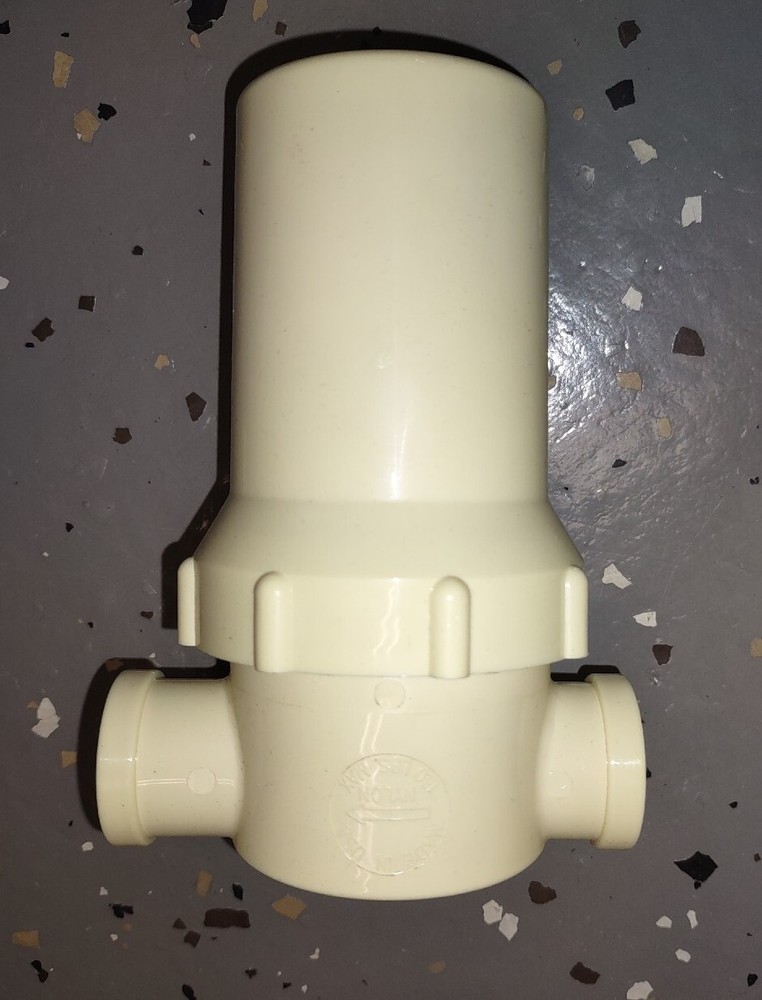 Inline Strainer 1/2 Inch PVC White 2P132B NIB