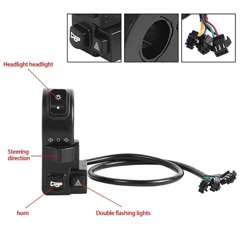 Weatherproofed Scooters Light Switches Easyly Install for Various Scooters Types