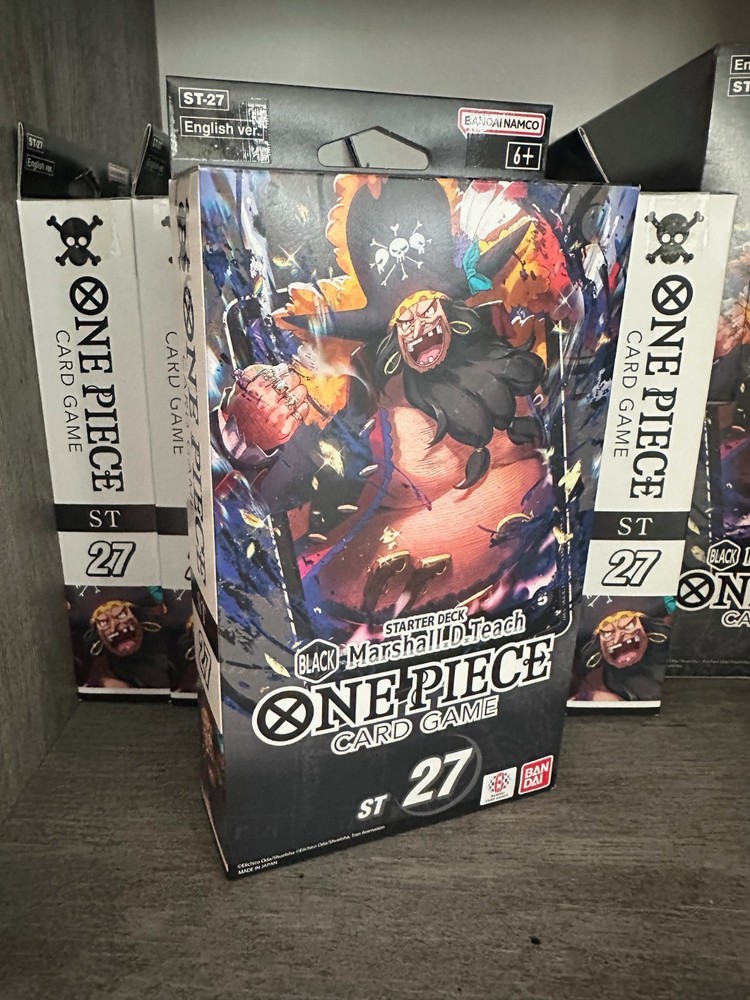 One Piece Starter Deck St 27 Blackbeard Marshall D Teach Mat &Deck Only NO PACK
