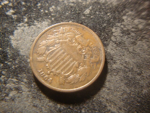 1864 VF XF Solid Dated Solid Two Cents 2 Cents Piece Price PER COIN HZX