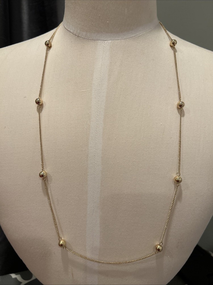 monet gold tone necklace 30”