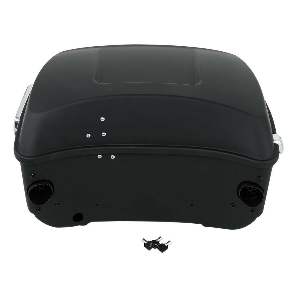Black King Trunk Backrest Mount Rack Fit For Harley Touring 14-25
