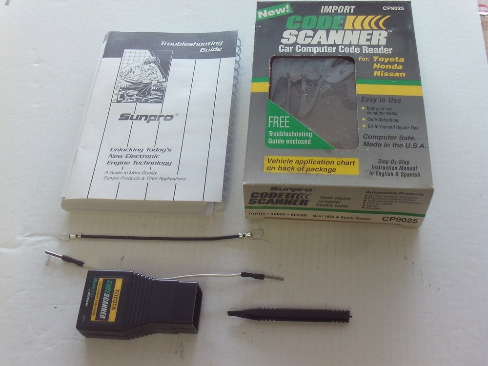 SUNPRO IMPORT CODE SCANNER COMPUTER CODE READERTOYOTA, HONDA, NISSAN CP9025