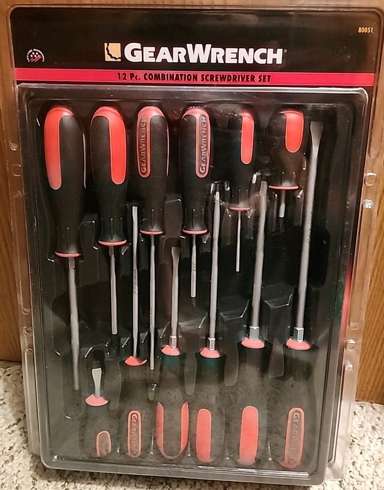 Gearwrench 12 Pc. combination screwdriver set 80051