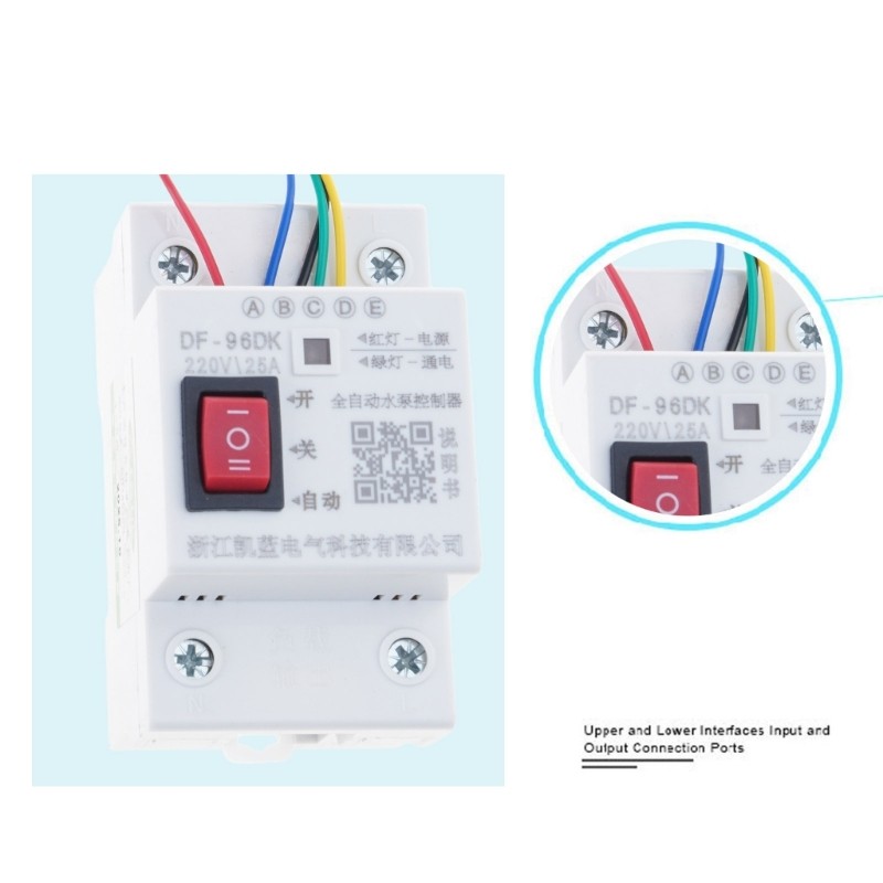 DF-96ED Automatic Water Level Controller 10A 220V Detection Sensor With 3 Probes