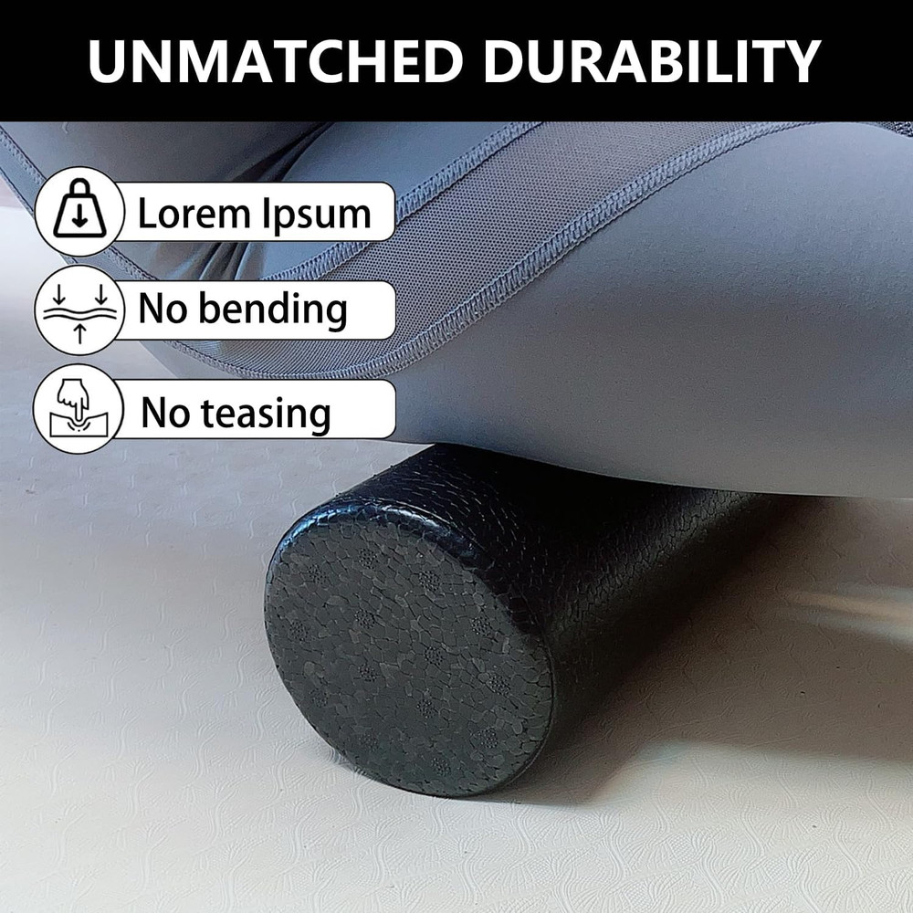 Travel Size Back Roller, High Density Foam Roller for Back Stretching, Physic...
