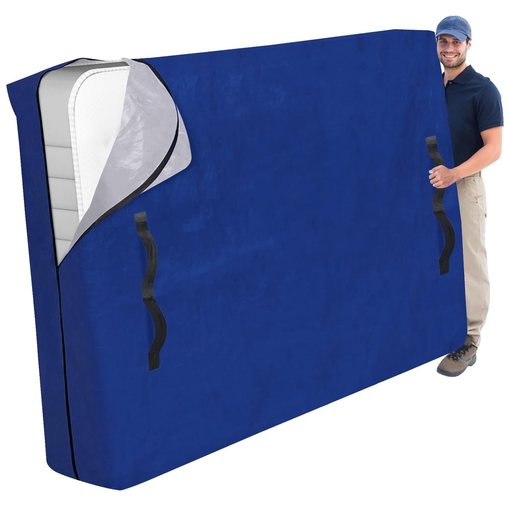 Mattress Bag for Moving and Storage Blue King