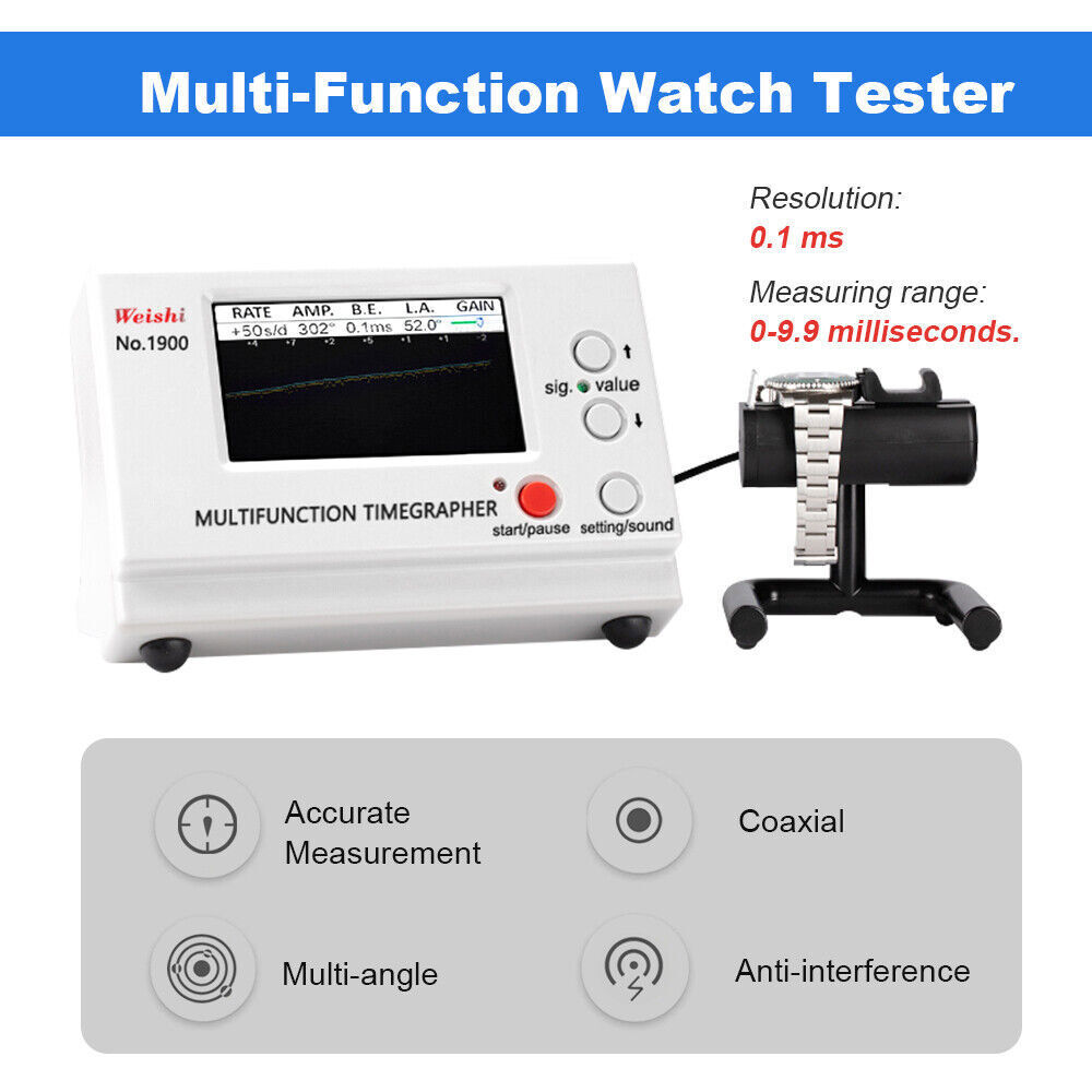 Multi-Function No.1900 Watch Timegrapher Tester Mechanical Calibration Tool