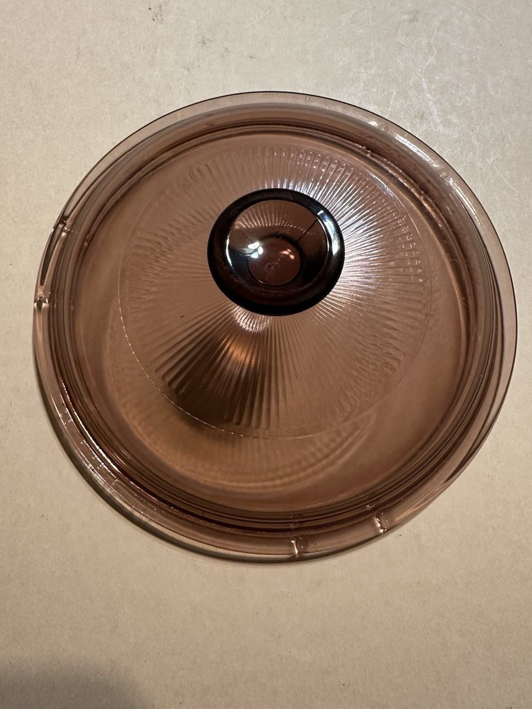 PYREX Visions Cranberry V-1-C Replacement LID Only Pre Owned