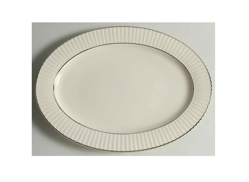 Lenox Citation Platinum 13" Oval Serving Platter New