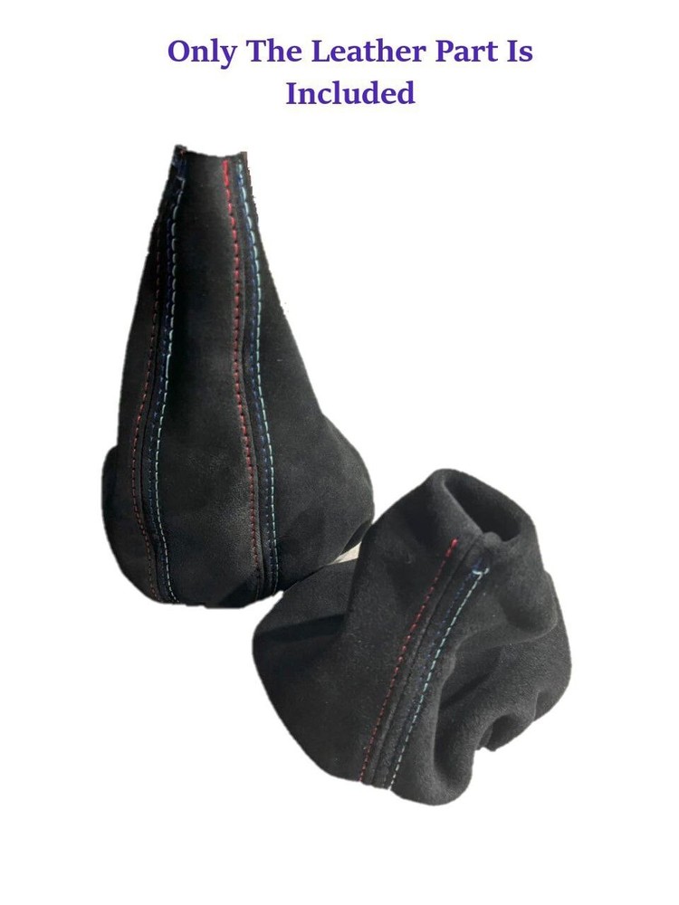 Fits For BMW E36 E46 1991-2005 New M/Stitch Genuine Suede Shift & E-Brake Boot