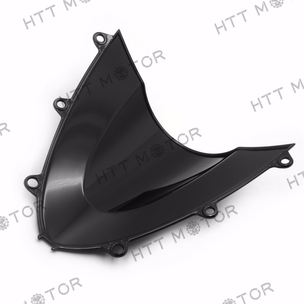 Black Double Bubble Windscreen Windshield for 2008-2011 Honda CBR1000RR