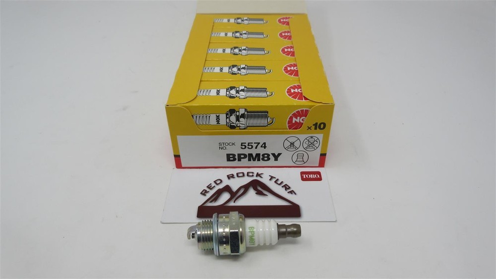 10 Genuine NGK BPM8Y 5574 Spark Plug