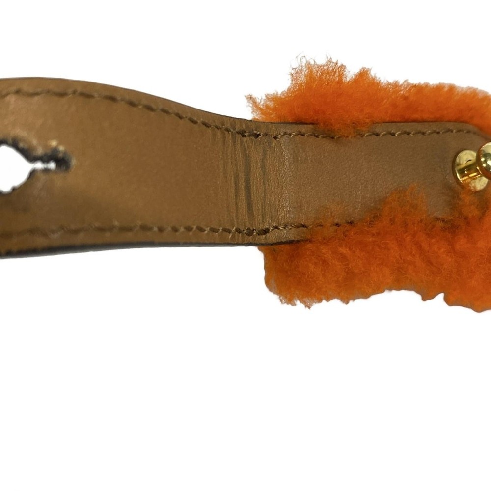 Anya Hindmarch - Orange Brown Wool Leather Accessory
