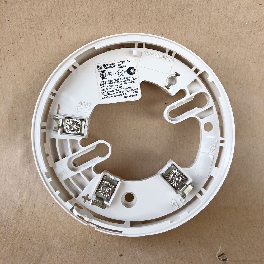 SYSTEM SENSOR B501 DETECTOR BASE 417487
