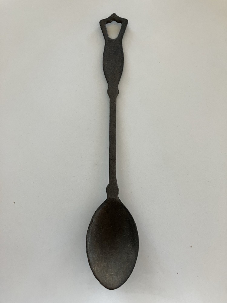Vintage Cast Iron Spoon 11”