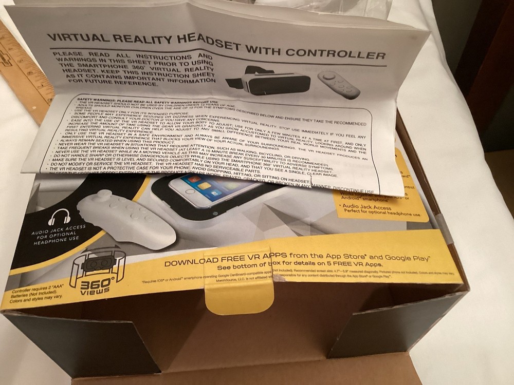 Sharper Image Virtual Reality Smartphone Headset