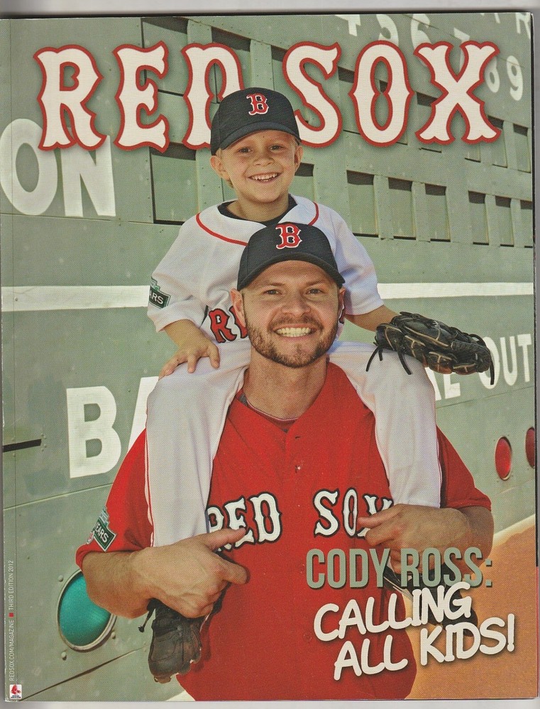 2012 Boston Red Sox Program/Magazine---Cody Ross 3rd Edition