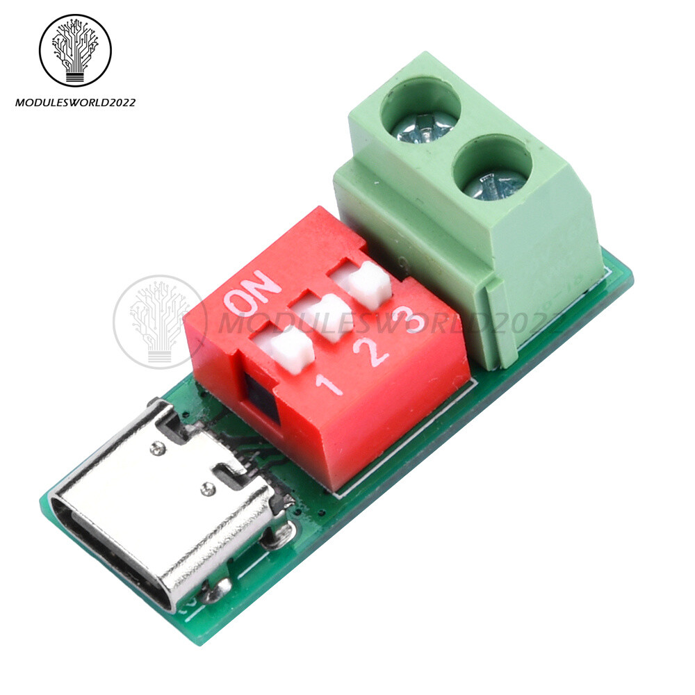 Type-C PD QC Trigger Adjustable Voltage Power Module Fast Charging Decoy Module