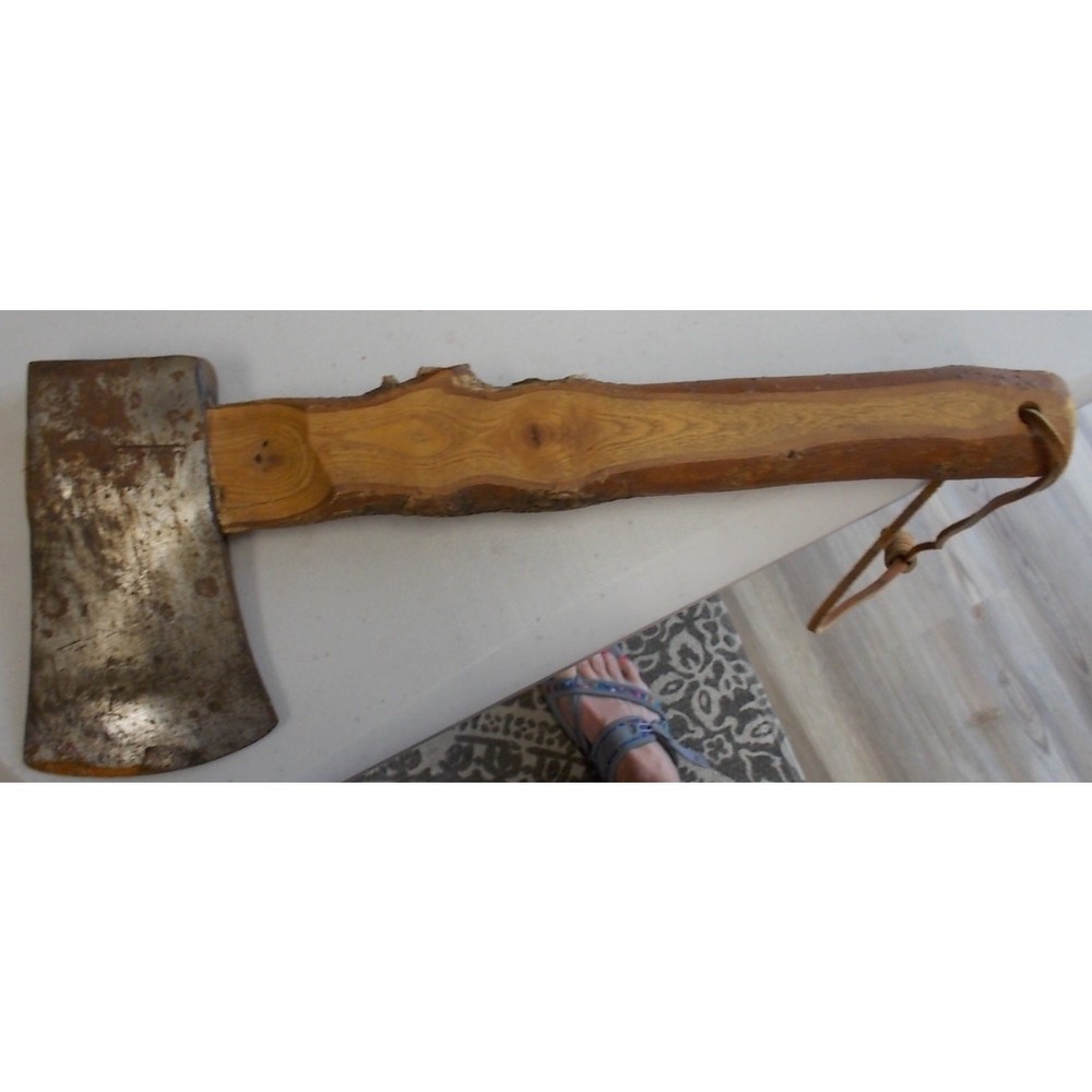 Vintage Wood-handle camping axe/utility tool