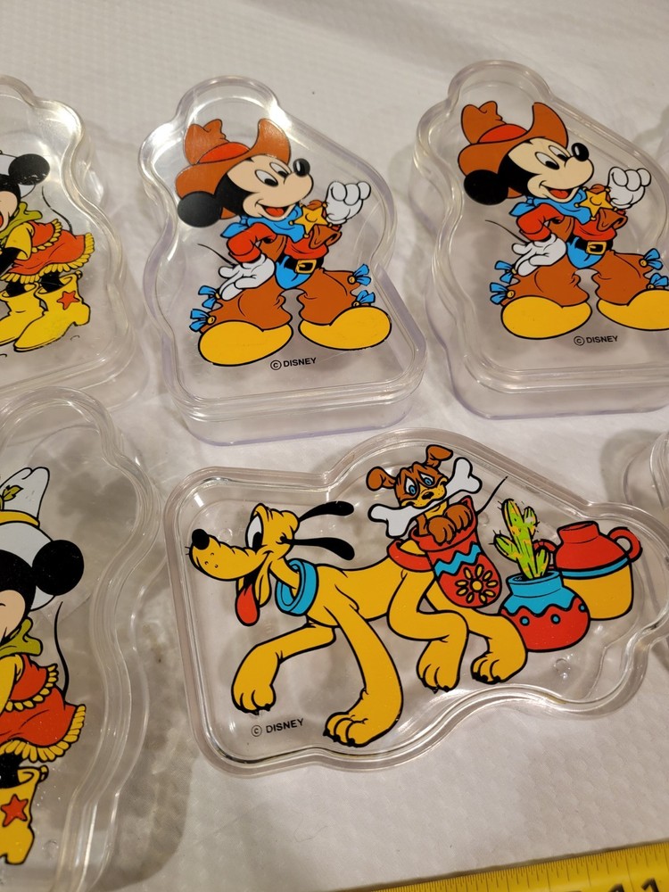 Vintage Disney Plastic Container Boxes Collectible. Awesome