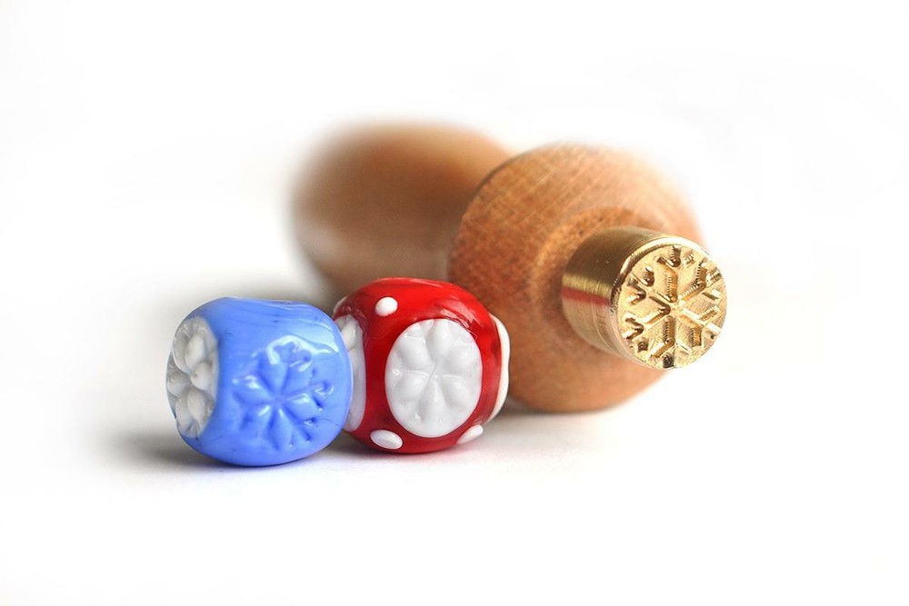 Lampwork Tool - Snowflake Stamp for Glass Beads Making