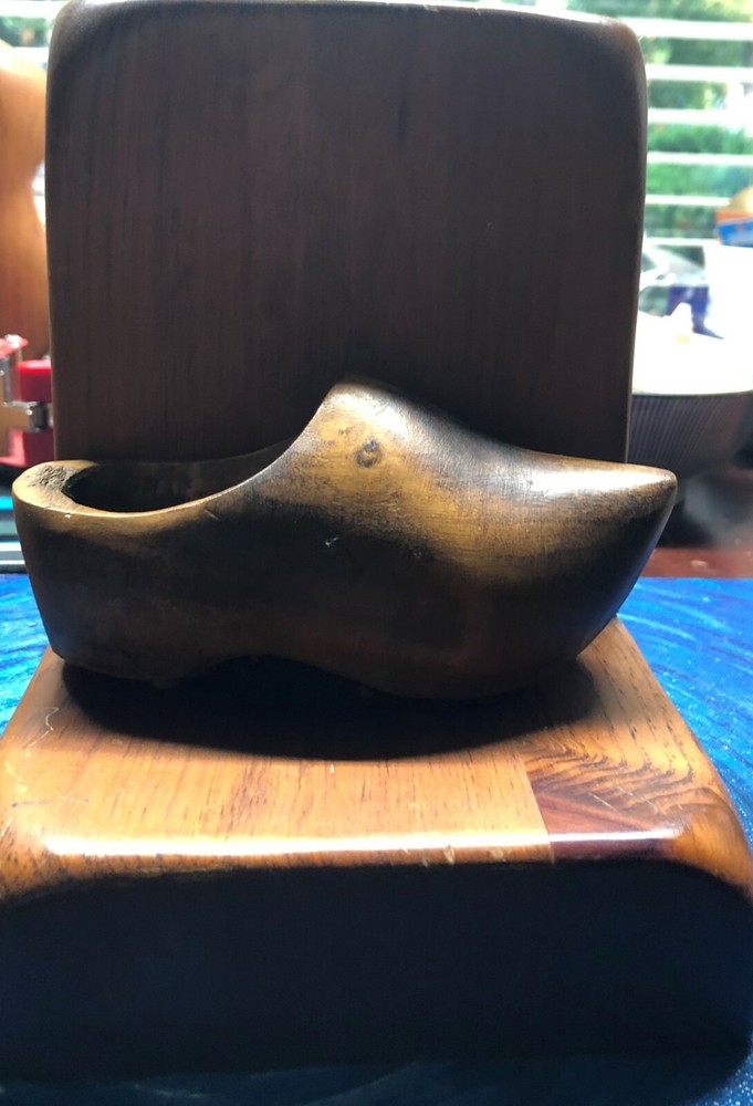 Dutch Wooden Shoe Bookend