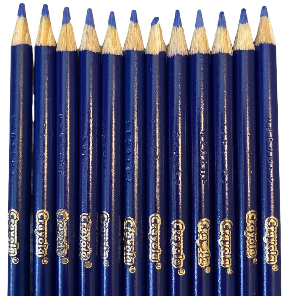 New Crayola Colored Pencils 12 Count Blue