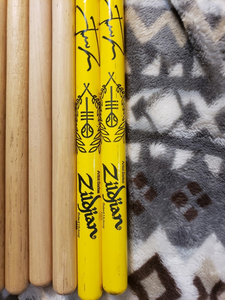 Lot Of 8 Used Drumsticks.