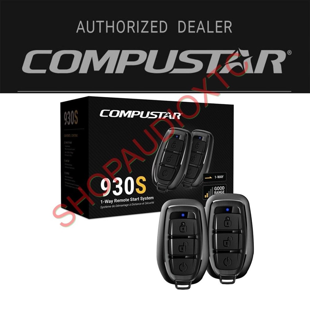 Compustar Car Remote Starter System with 2 Remotes 1500 Feet Range CS930S NEW