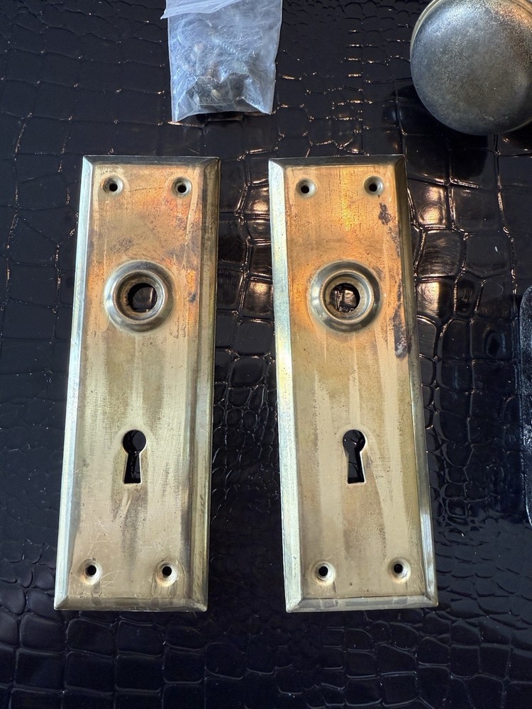 Antique Brass Door Hardware Complete Set!