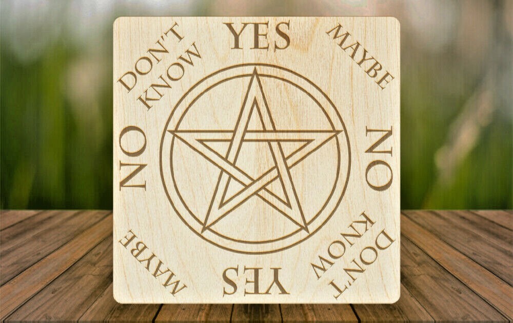LARGE Pentacle Pendulum Board HANDMADE for Wicca, Witch, & Pagan [8"] Pentagram
