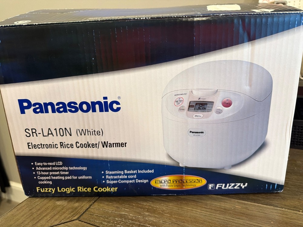 Panasonic SR-LA10N 5 Cup Fuzzy Logic Multi-Function Rice Cooker in Box w/ Book