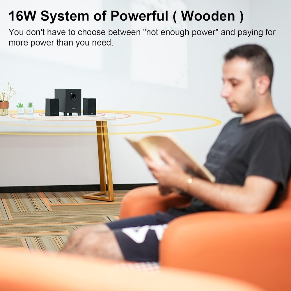 OROW USB-Powered 2.1 Subwoofer Speaker System