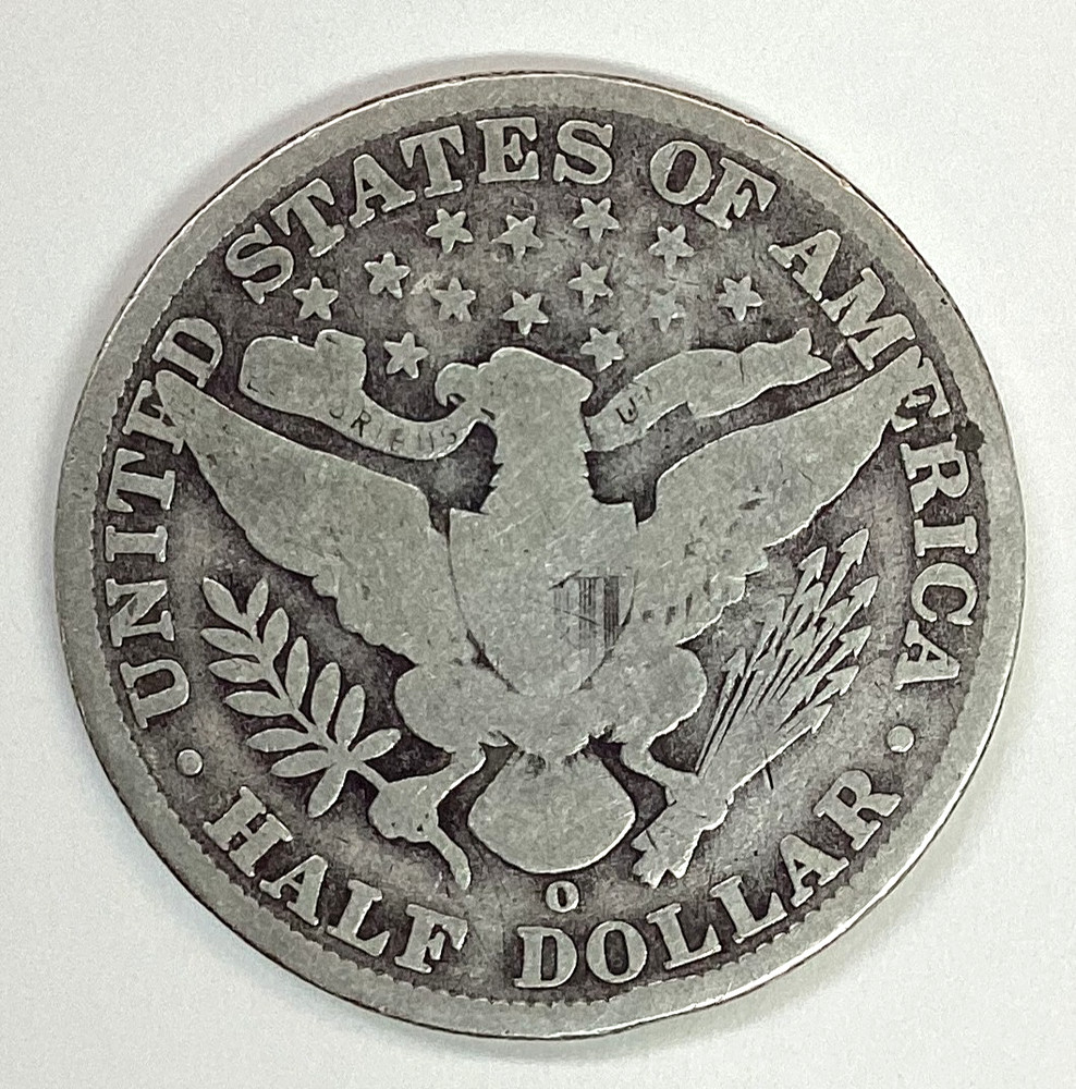 1908-O Barber Half Dollar