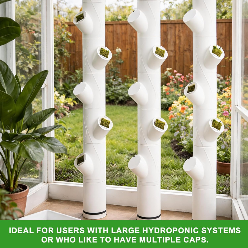20 Pack Reusable Caps Compatible with Gardyn yPod Hydroponic System, 5.2cm/2