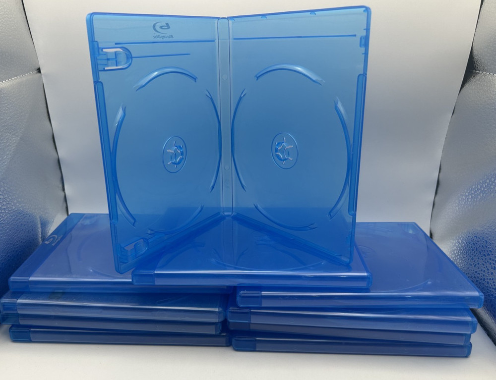 10 x 2-Disc Bluray case with Bluray logo