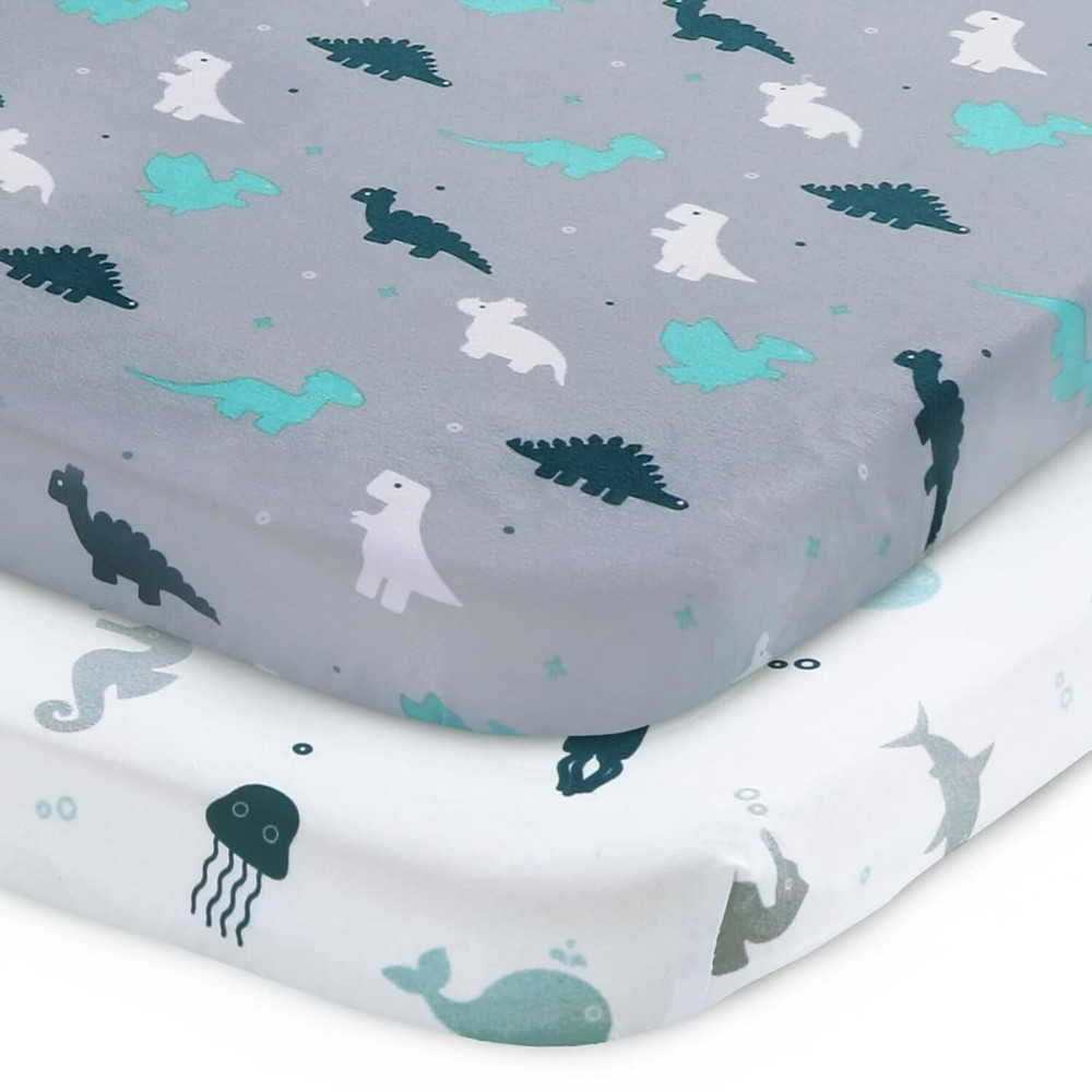 Soft Pack N Play Mattress Sheets Fits Graco Pack N Play Mini Crib Sheets 2 Pack