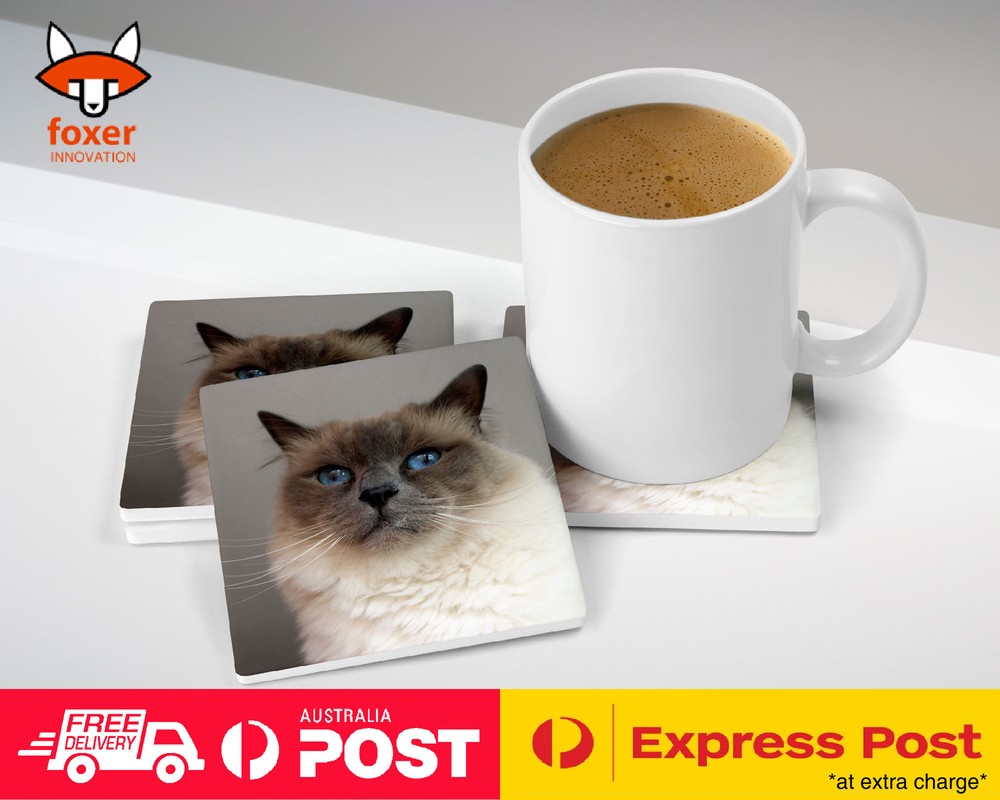 COASTER COFFEE DRINKING MAT|BIRMAN CAT 3