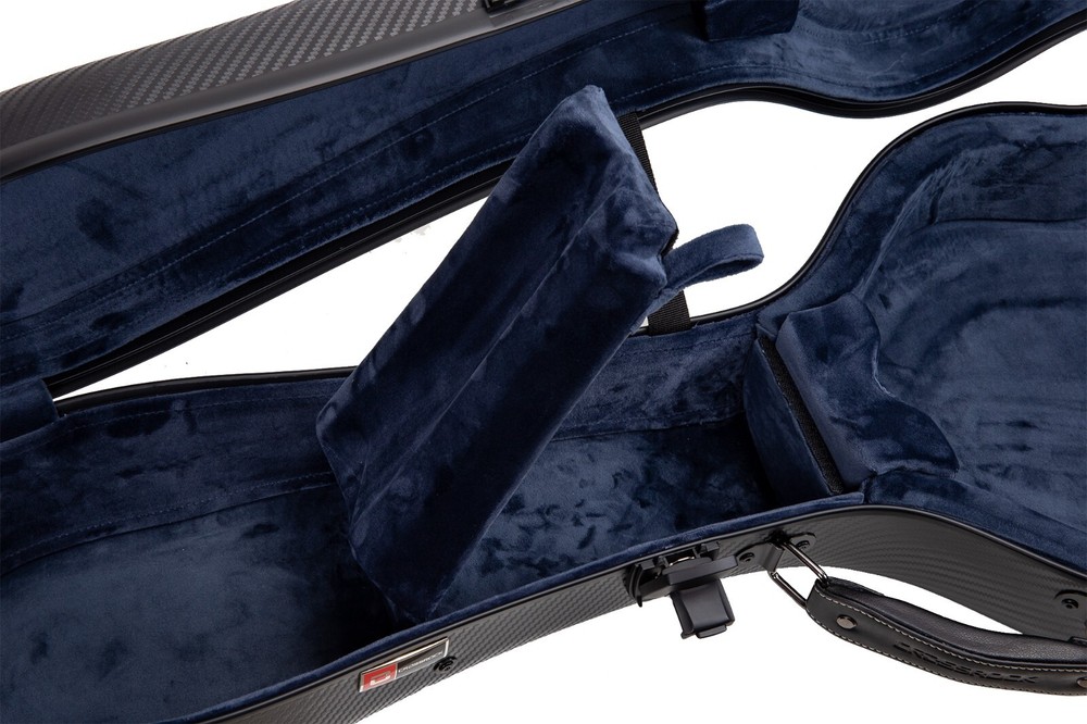 Crossrock Poly Carbon fits 4/4 Classical Guitars-Anti-Scratch Flight Case Black