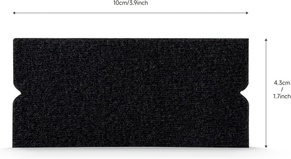 20PCS Black Standard Pre-Cut Self-Adhesive Squeegee Fabric Felt Replacement for