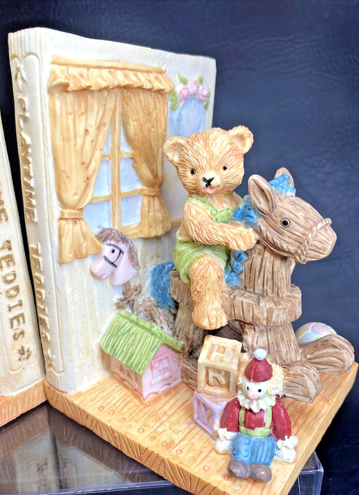 Playtime Teddies Book Ends