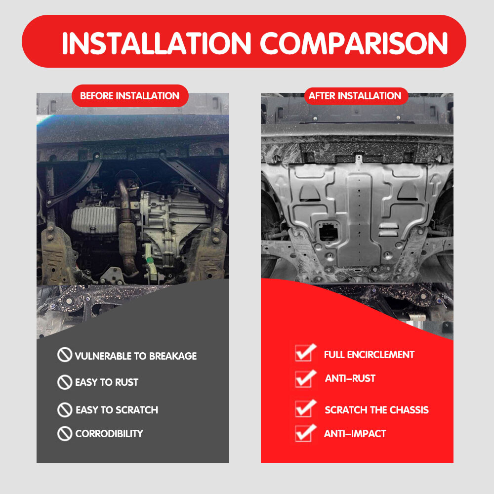 For 2015-2018 Jeep Renegade Engine Under Cover Front Splash Shields