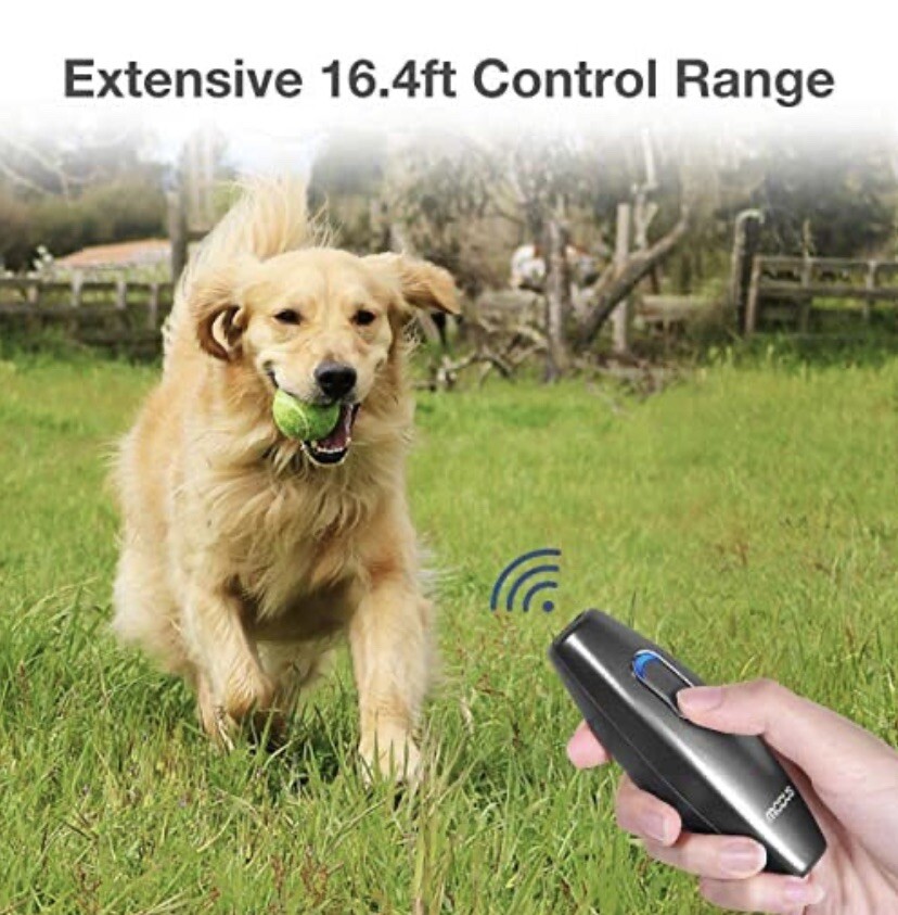 Bark Control Device, 16.4 FT Control Range, Ultrasonic Pet Corrector Dog Whistle