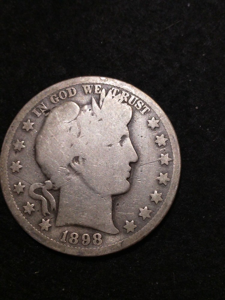 👉1898-O Barber Silver Half Dollar - G/VG